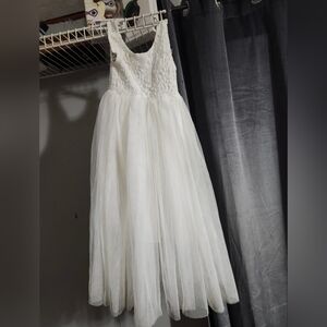 Charming Ivory Kids Formal Dress